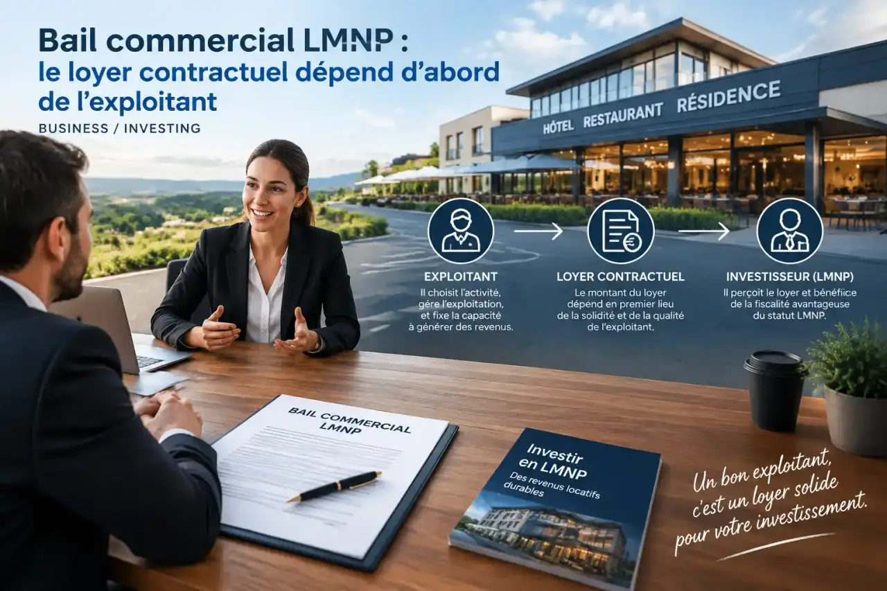 Bail commercial LMNP : le loyer contractuel dépend d’abord de l’exploitant