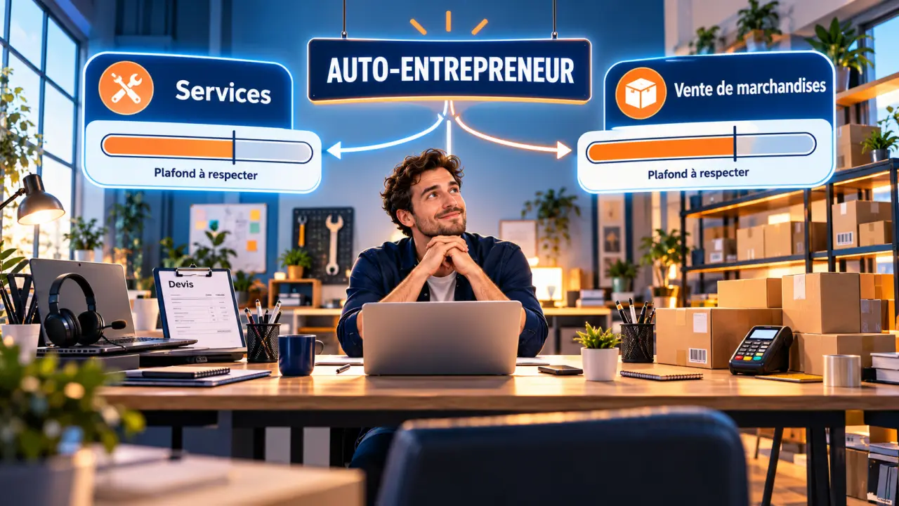 Auto-entrepreneur en prestation de service et vente de marchandise : deux plafonds à respecter, pas deux entreprises